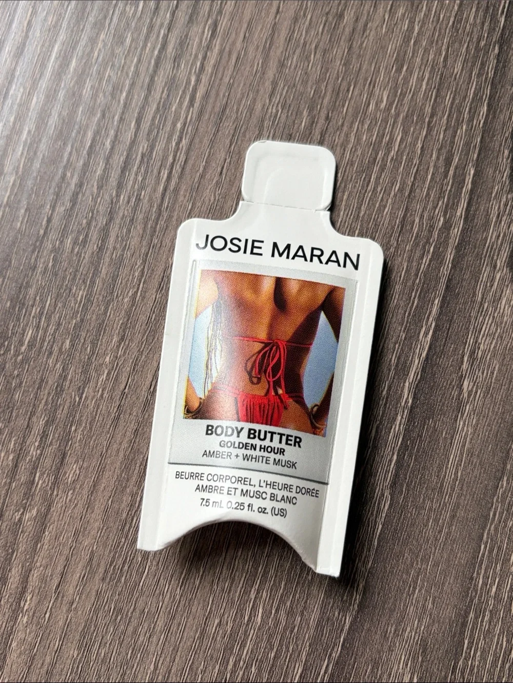 ❤️$3 Josie Maran Body Butter Golden Hour Amber + White Musk .25oz